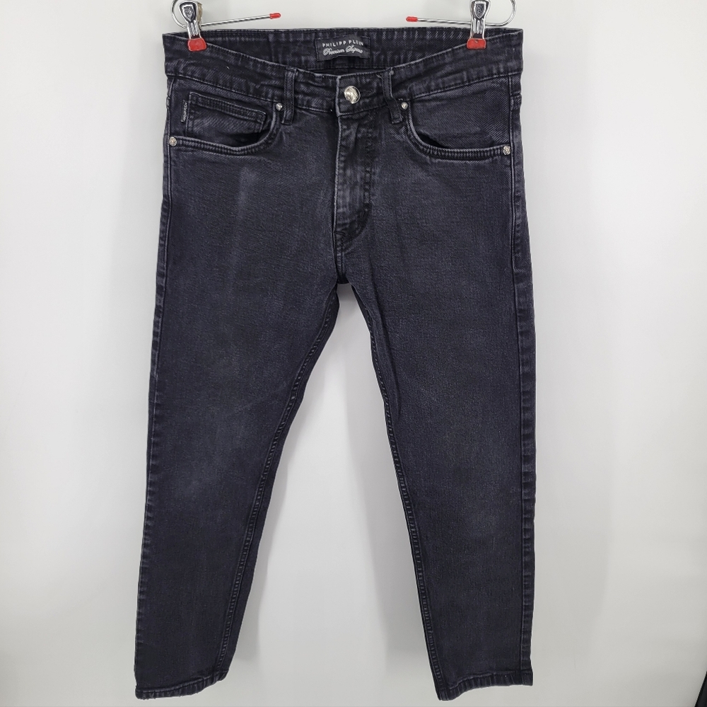 Phillip Plein Men's Black Denim Jeans Size 32